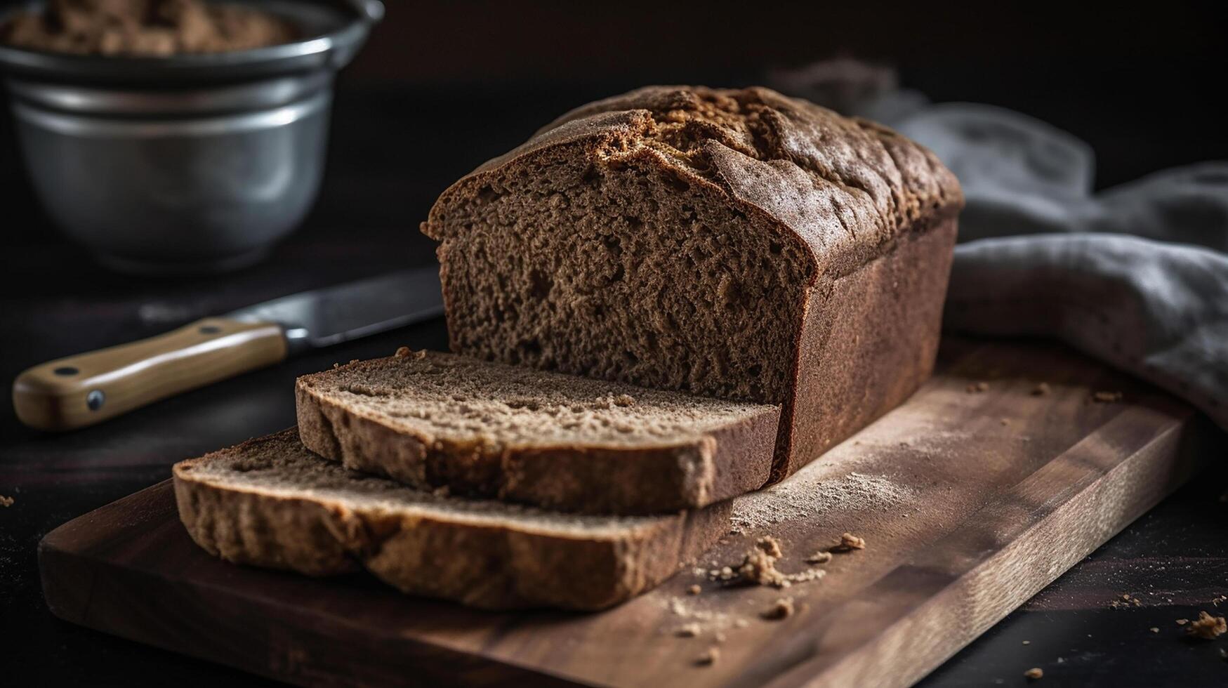 sin gluten pan, un pan ai generado foto