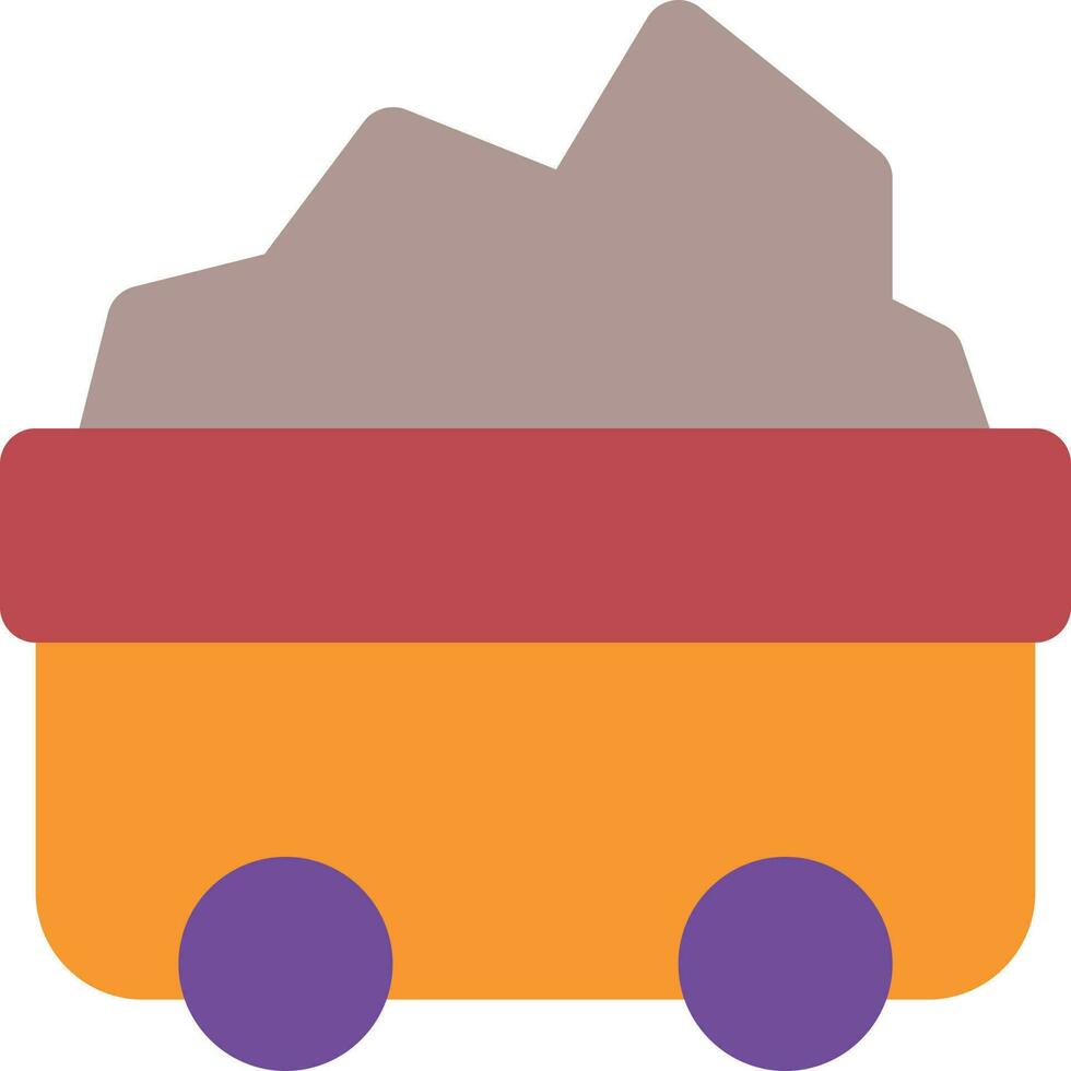 cart coal energy vector