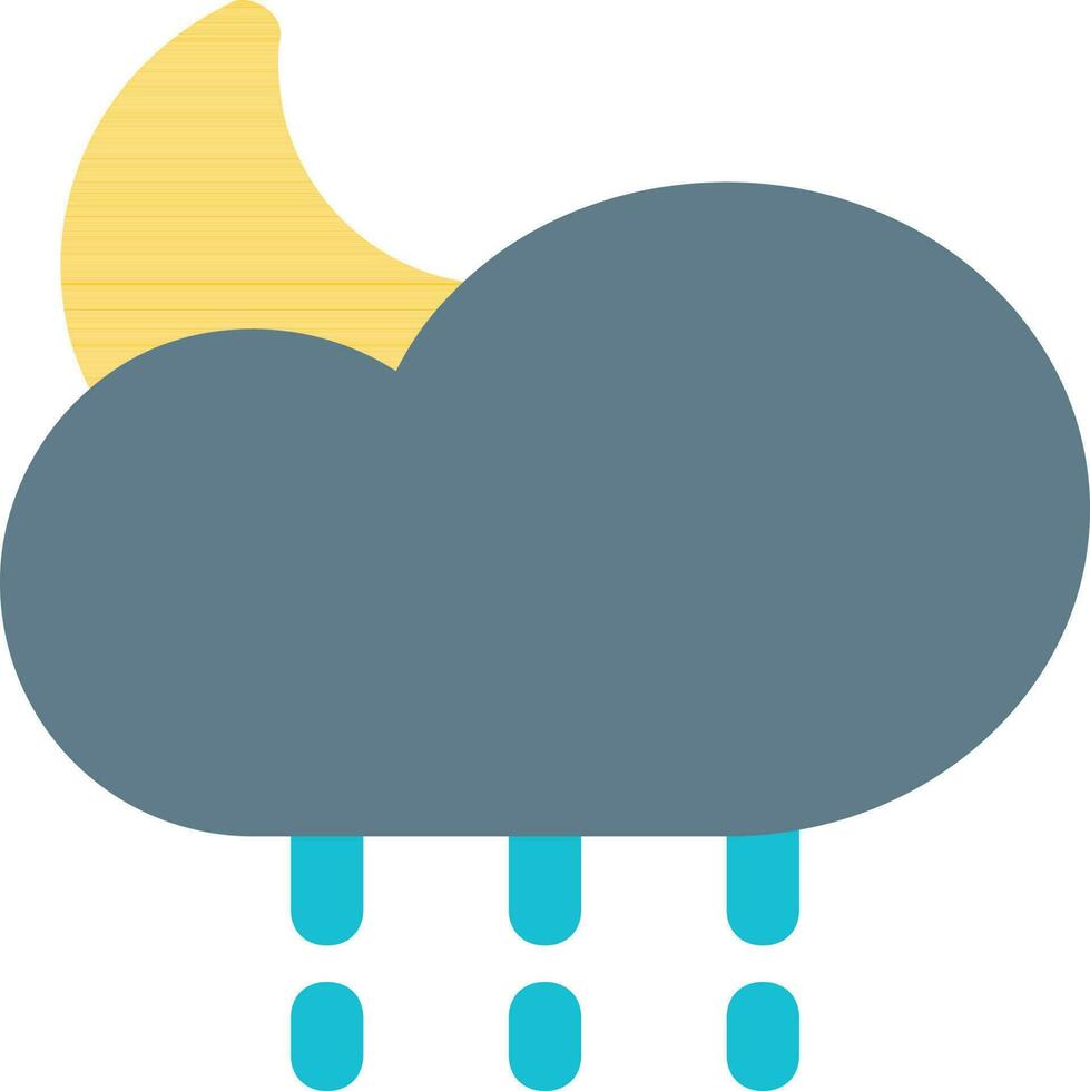 climate forecast night vector