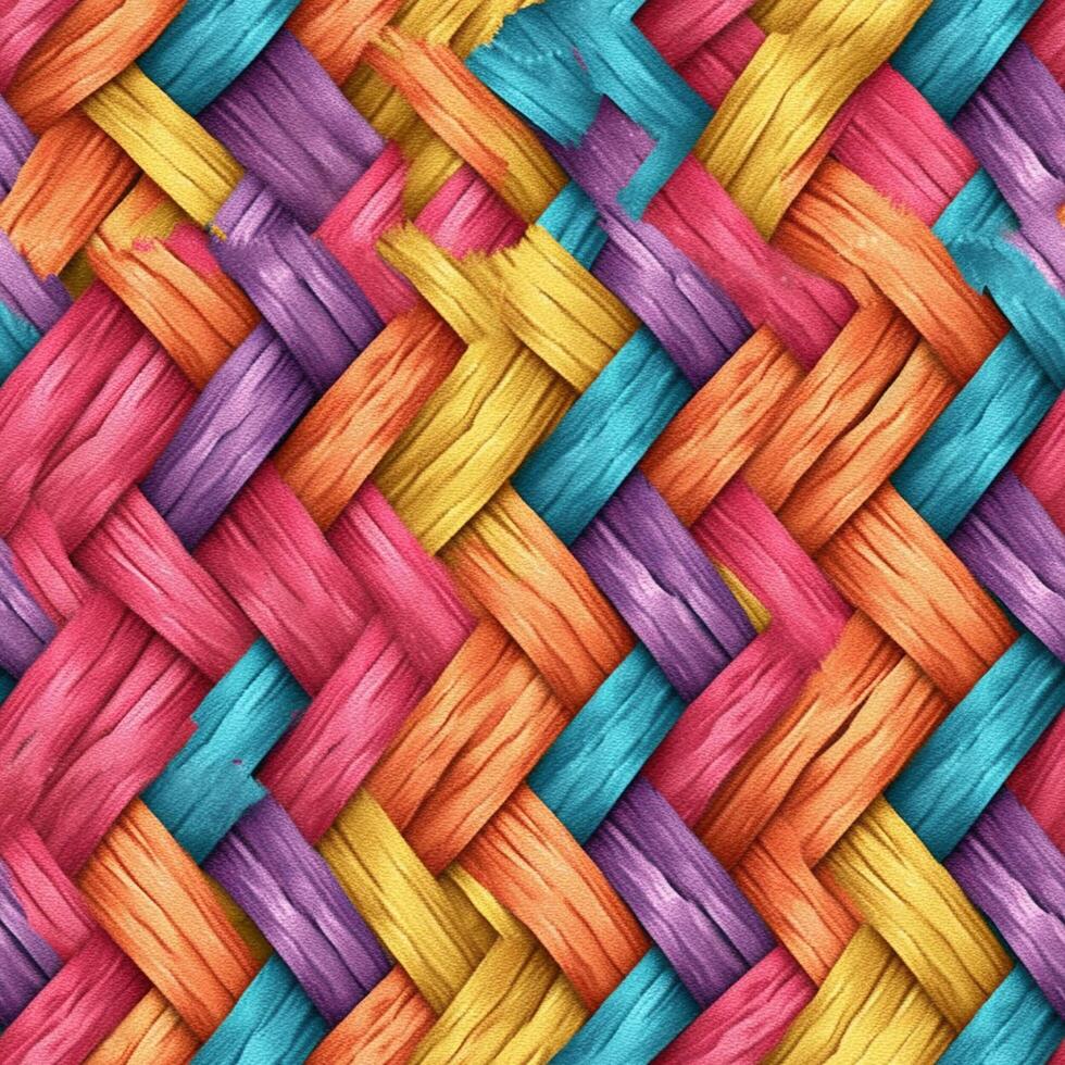 Colorful Braided Fabric Pattern, Braided Fabric Pattern, Generative AI