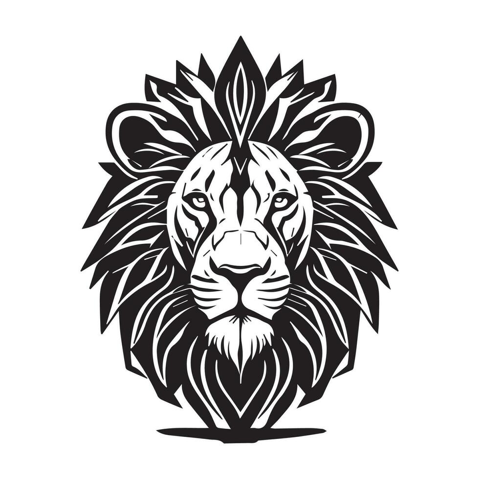 Lion Vector Silhouette, Lion Vector Logo concept,