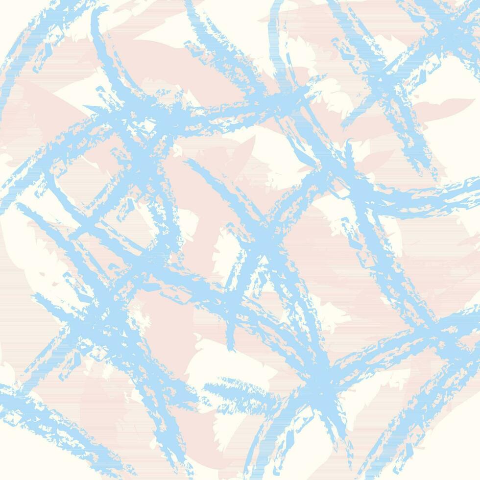 Abstract textured blue background with brush strokes. Different stripes. vector