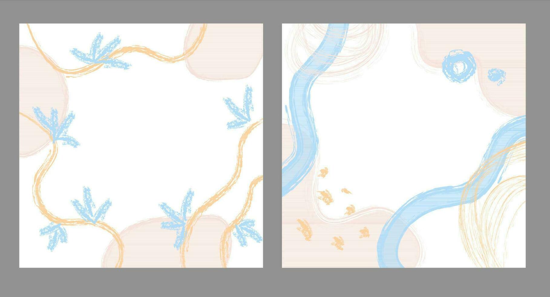 Abstract blue background with strokes and circles. Pastel texture background. vector