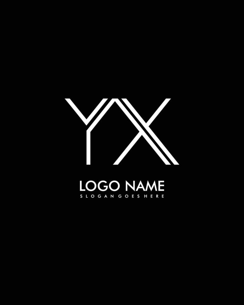 YX Initial minimalist modern abstract logo vector