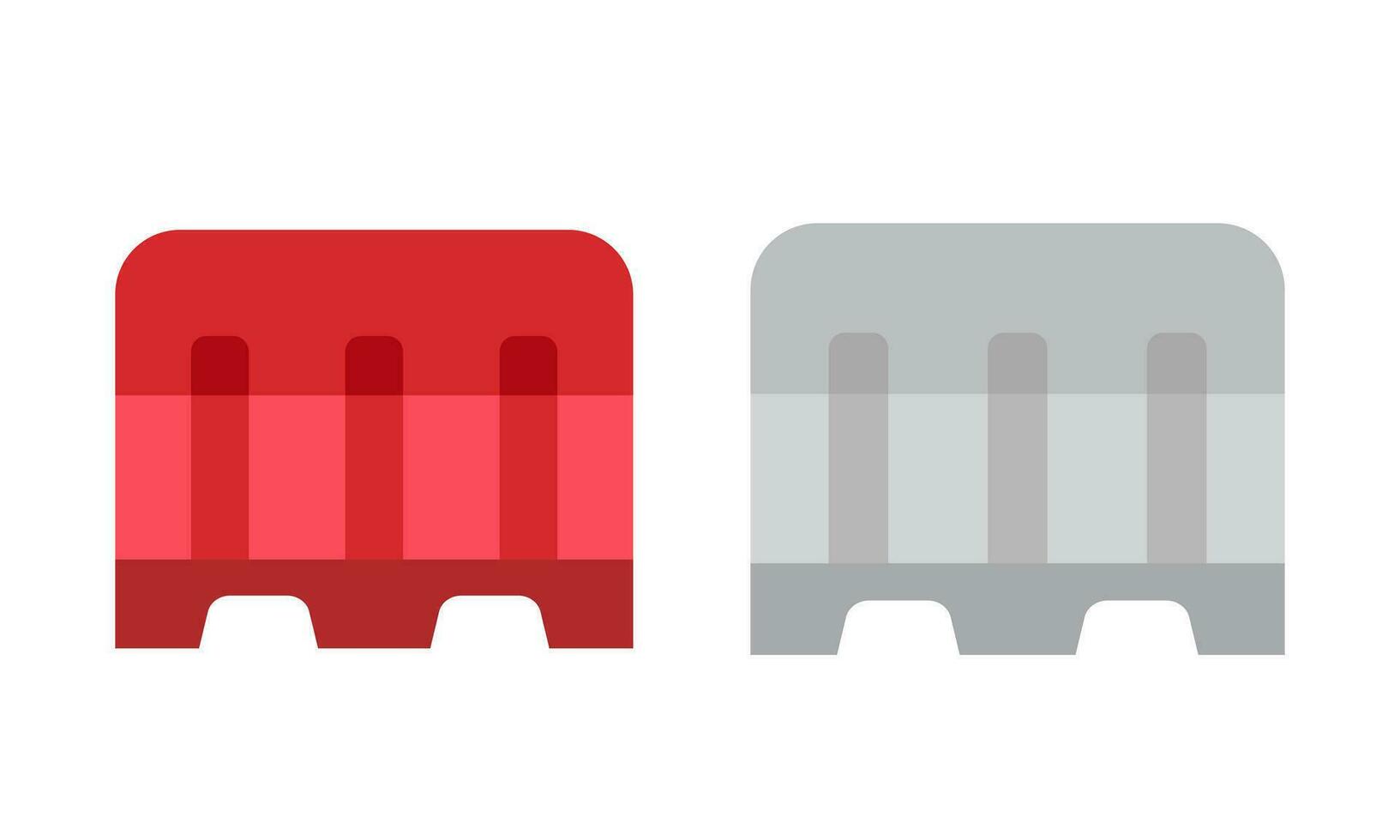 highway cone vector, croos way, caution vector