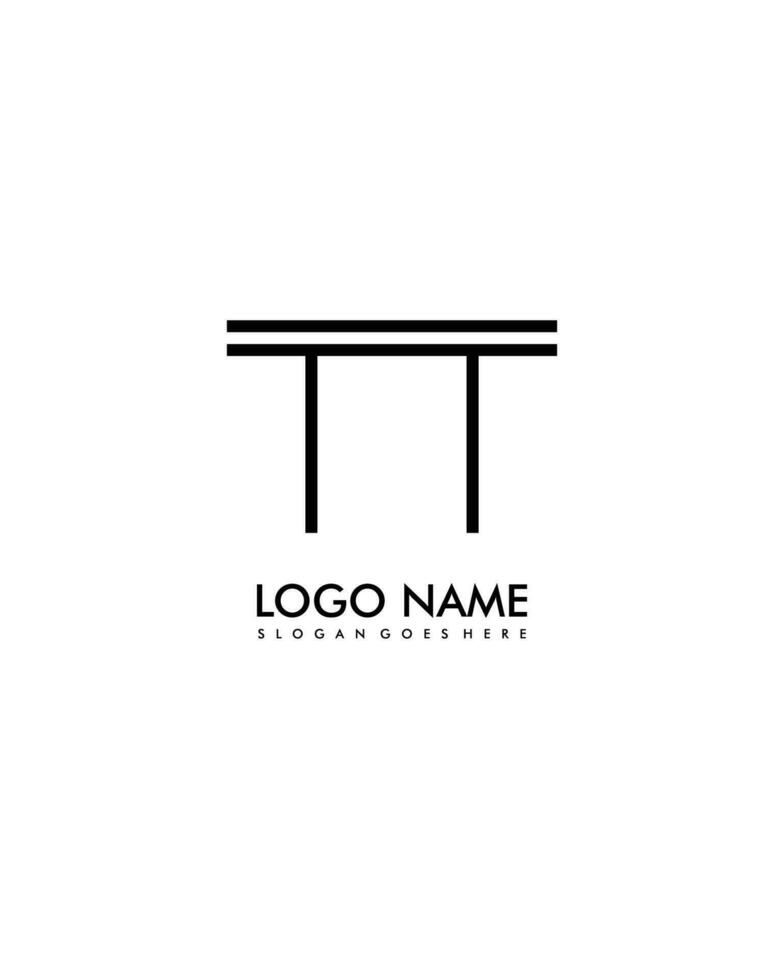 TT Initial minimalist modern abstract logo vector