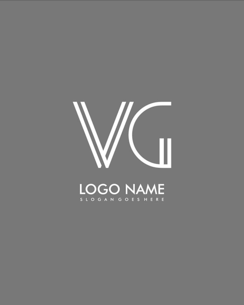 VG Initial minimalist modern abstract logo vector