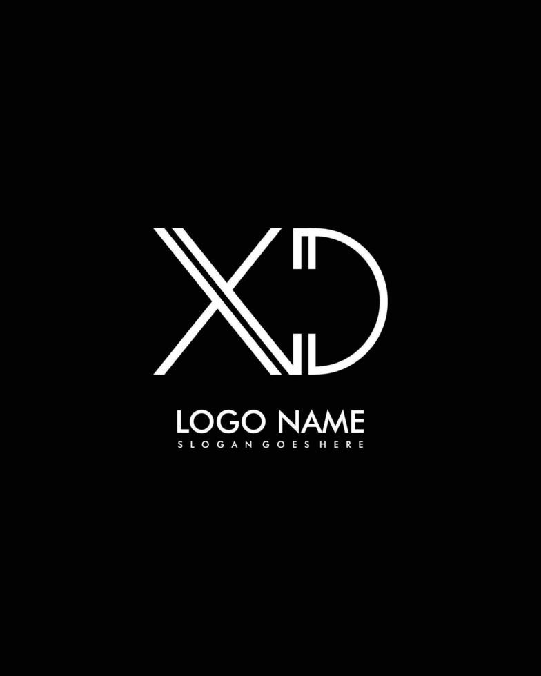 XD Initial minimalist modern abstract logo 24665730 Vector Art at Vecteezy