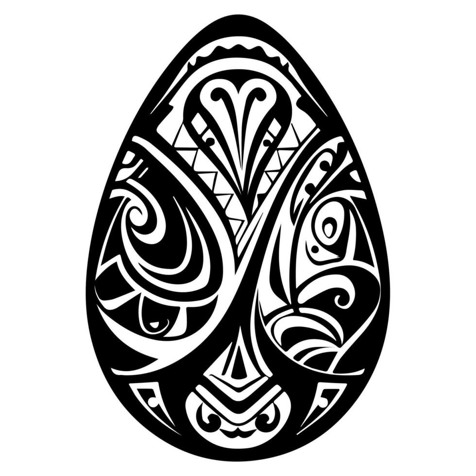 Polynesian elements, icon, glyph, vector, isolate, silhouette, totem, tattoo vector