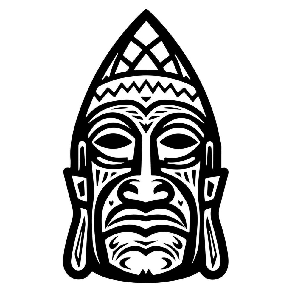 Polynesian elements, icon, glyph, vector, isolate, silhouette, totem, tattoo vector