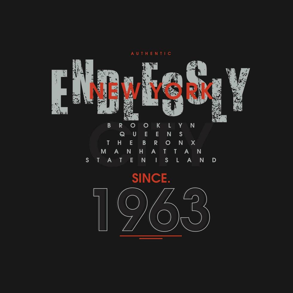 endlessly lettering typography vector, abstract graphic, illustration, for print t shirt vector