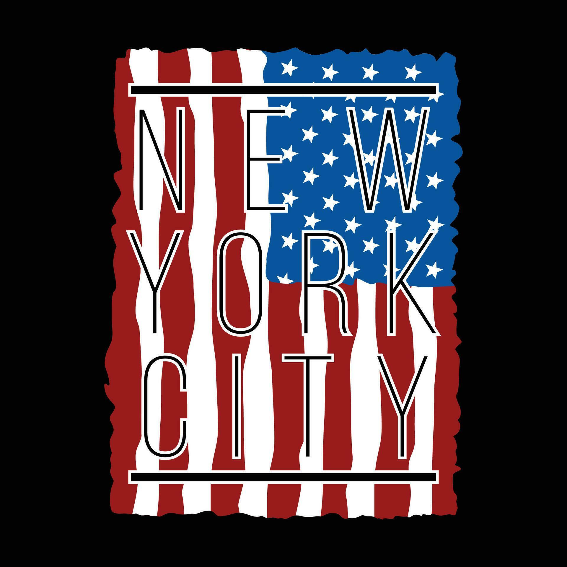 new york city flag abstract graphic, typography t shirt, vector design illustration, good for