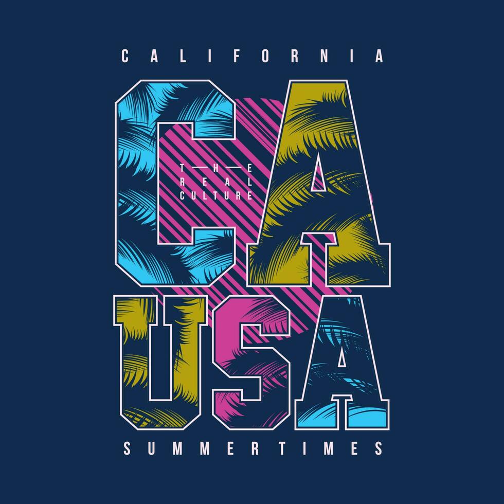 California Estados Unidos playa tema gráfico diseño, tipografía vector ilustración, moderno estilo, para impresión t camisa