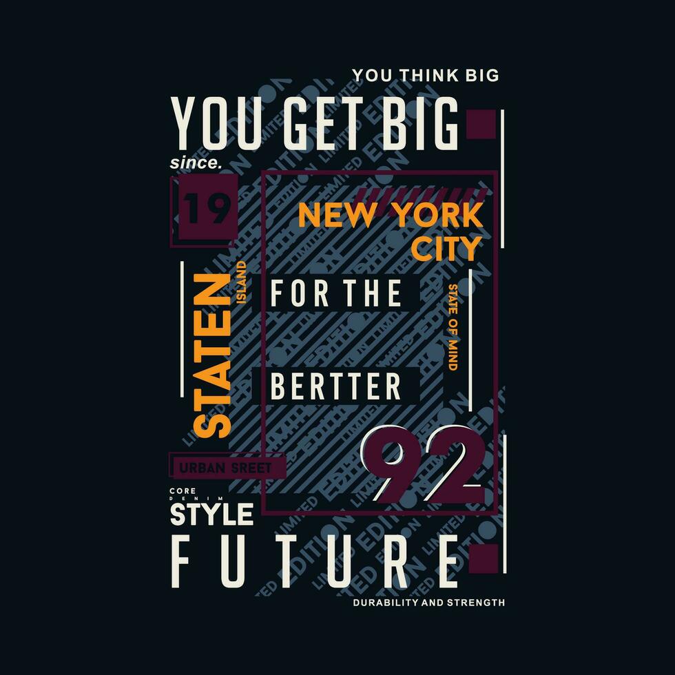 staten island abstract graphic, typography vector, t shirt design illustration, good for ready print, and other use vector