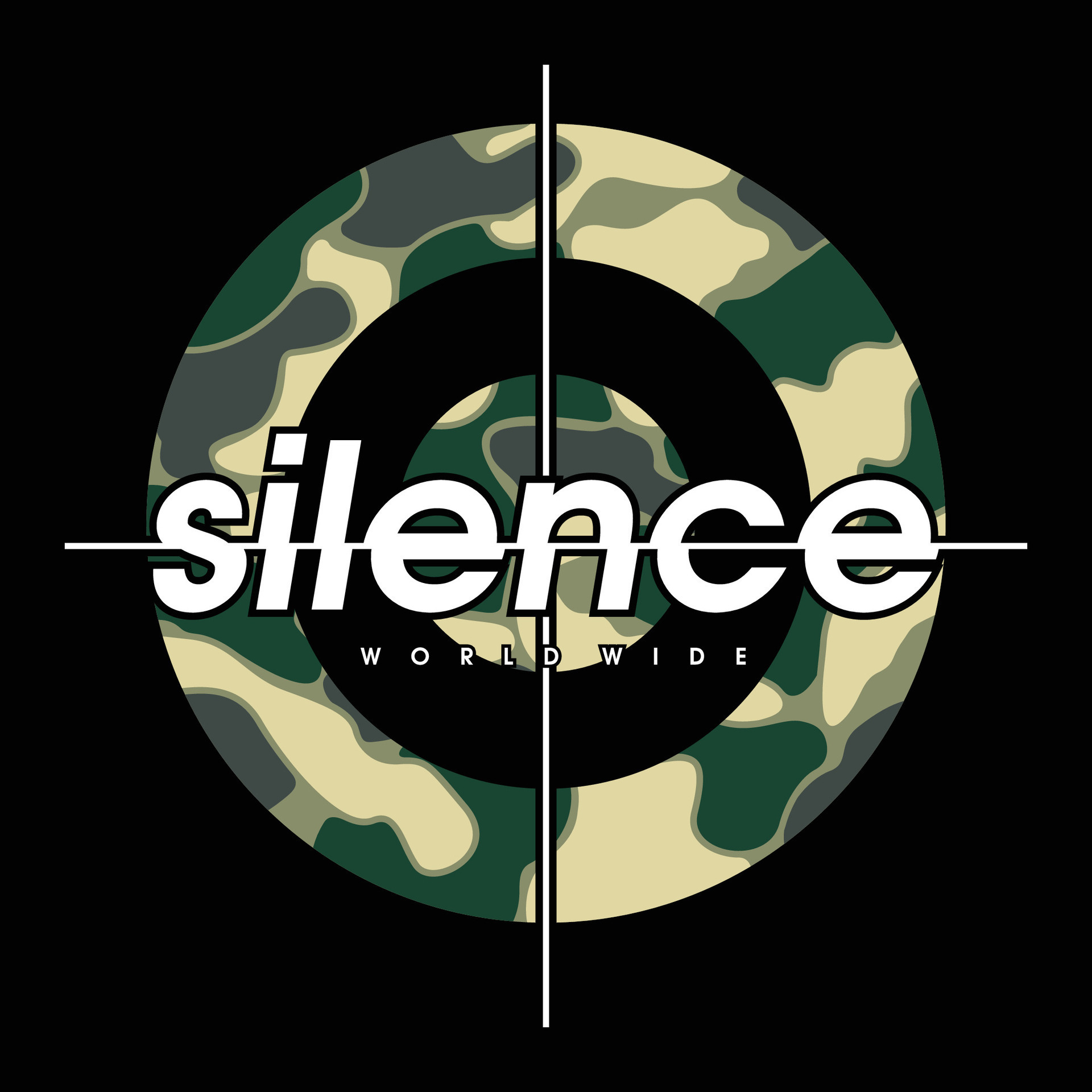 silence army theme graphic, typography vector, t shirt design