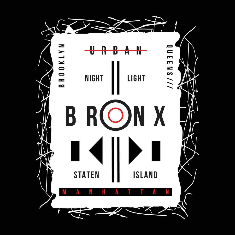 the bronx flat graphic, typography t shirt, vector design illustration, good for casual style