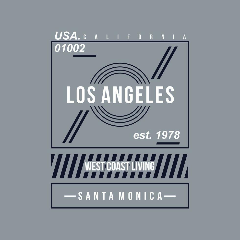 los angeles text frame, graphic fashion style, t shirt design, typography vector, illustration vector