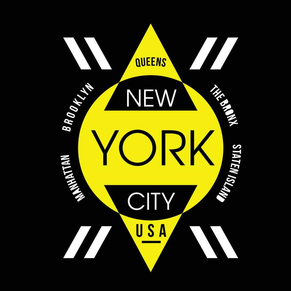 nuevo York ciudad plano gráfico, tipografía t camisa, vector diseño ilustración, bueno para casual estilo