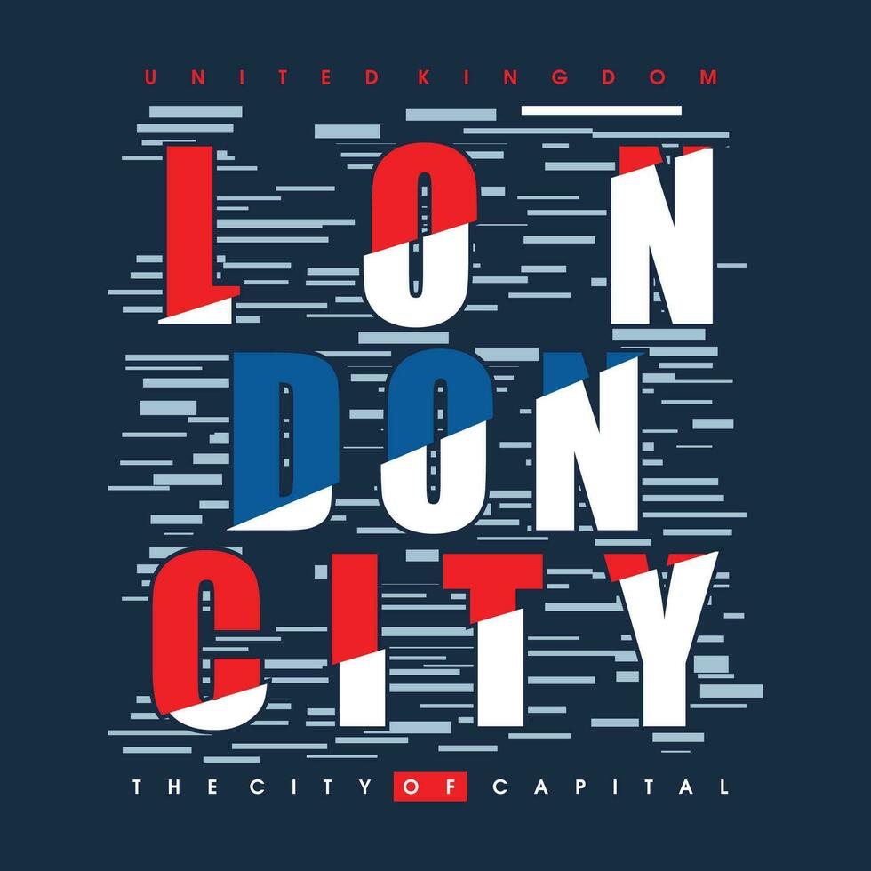 Londres ciudad gráfico, tipografía vector, t camisa diseño, ilustración, bueno para casual estilo vector