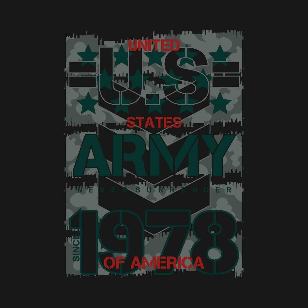 us army abstract graphic, t shirt vector, illustration, for cool casual mens style vector