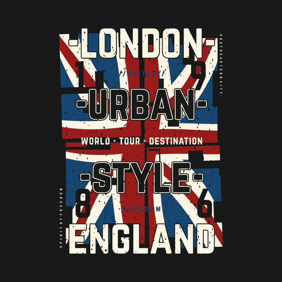 Londres resumen bandera gráfico ilustración, tipografía vector, para casual t camisa impresión vector