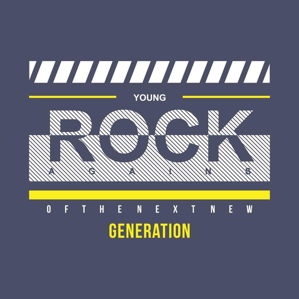 joven rock Generacion gráfico, tipografía t camisa, vector diseño ilustración, bueno para casual estilo