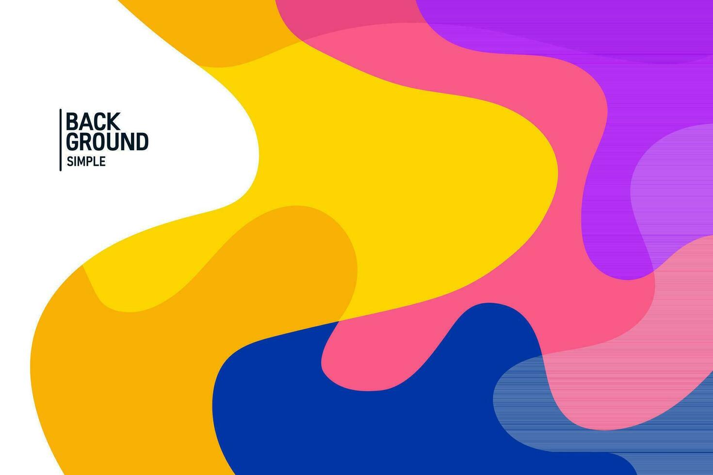 Colorful abstract background. Wave banner template vector illustration.