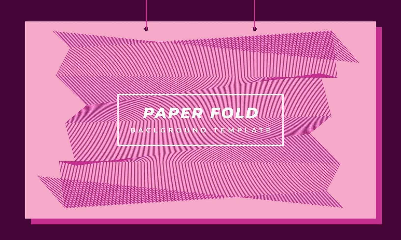 Pink paper fold background template copy space. Abstract geometric backdrop design for poster, banner, leaflet, pamphlet, cover, brochure, or flyer. vector