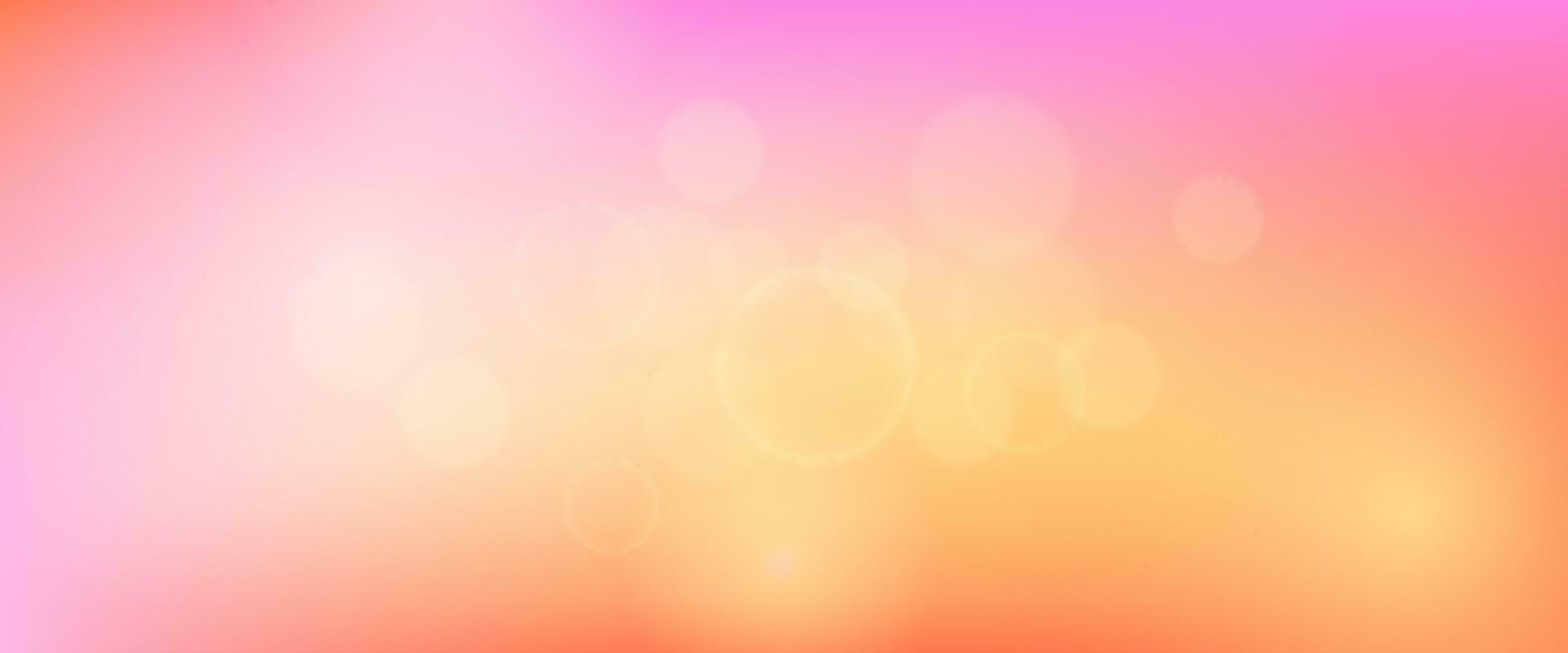 Abstract background with blur bokeh light effect. Modern colorful circular blur light backdrop. Vector illustration