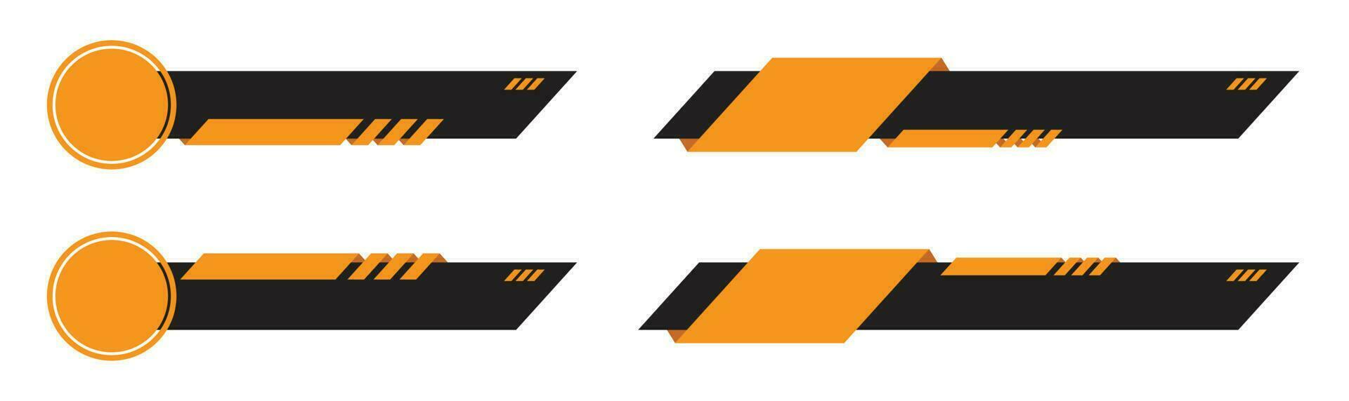 lower third for show and entertainment credit name and title vector