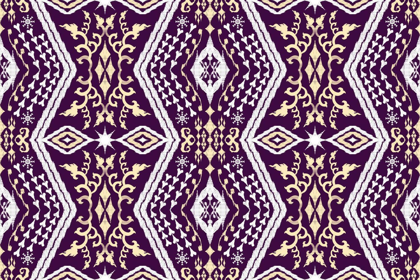 Ikat Figure aztec embroidery style. Geometric ethnic oriental traditional art pattern.Design for ethnic background,wallpaper,fashion,clothing,wrapping,fabric,element,sarong,graphic,vector illustration vector