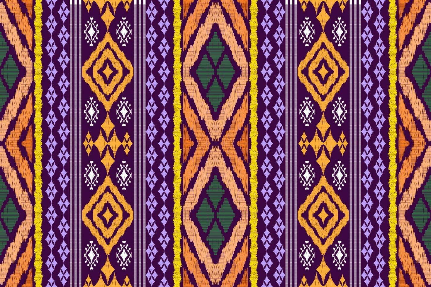 Ikat Figure aztec embroidery style. Geometric ethnic oriental traditional art pattern.Design for ethnic background,wallpaper,fashion,clothing,wrapping,fabric,element,sarong,graphic,vector illustration vector