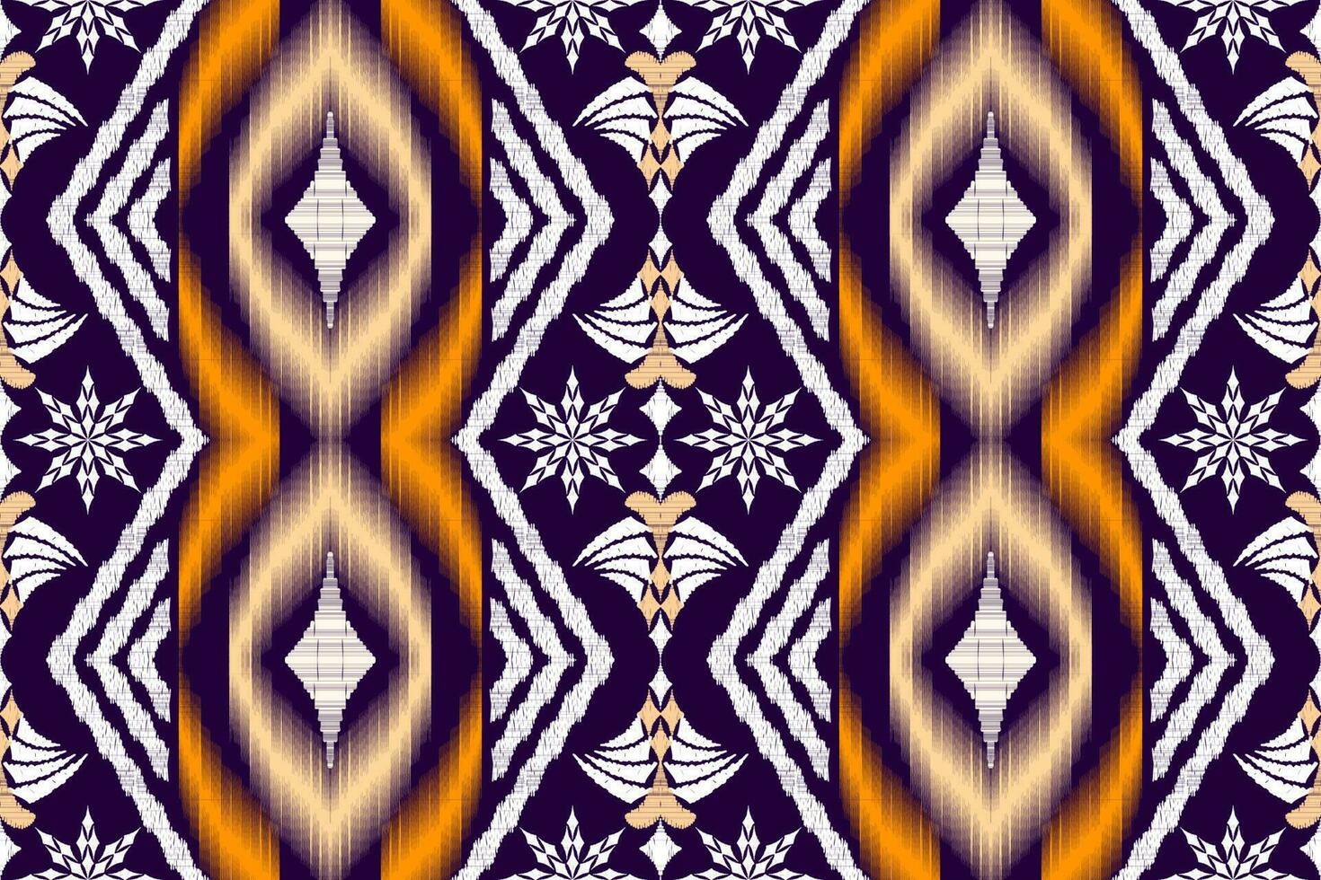 Ikat Figure aztec embroidery style. Geometric ethnic oriental traditional art pattern.Design for ethnic background,wallpaper,fashion,clothing,wrapping,fabric,element,sarong,graphic,vector illustration vector
