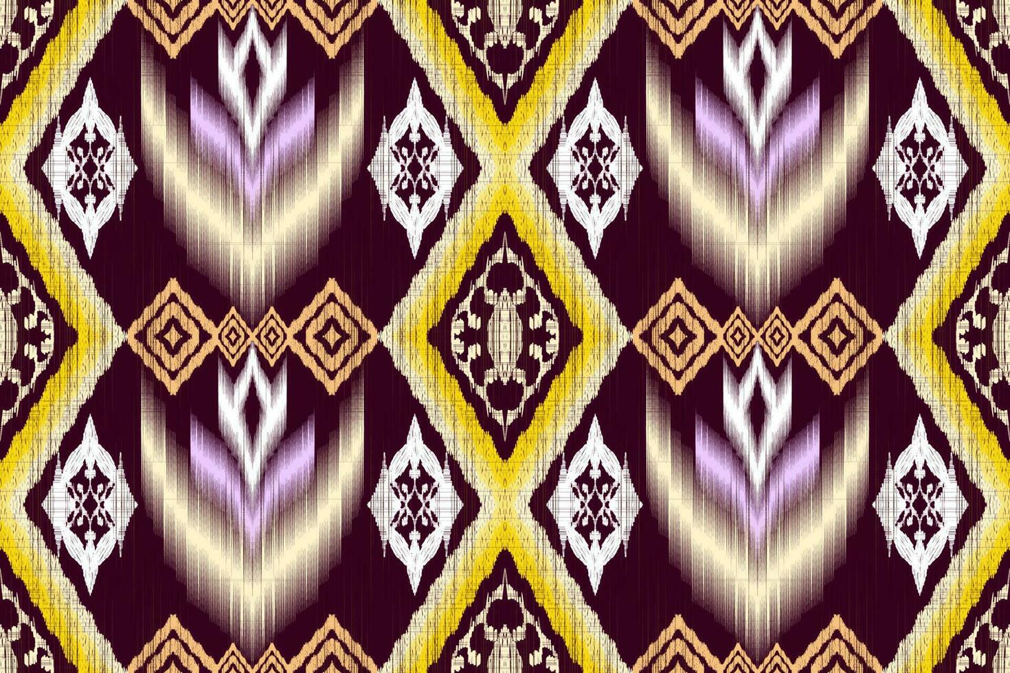 Ikat Figure aztec embroidery style. Geometric ethnic oriental traditional art pattern.Design for ethnic background,wallpaper,fashion,clothing,wrapping,fabric,element,sarong,graphic,vector illustration vector