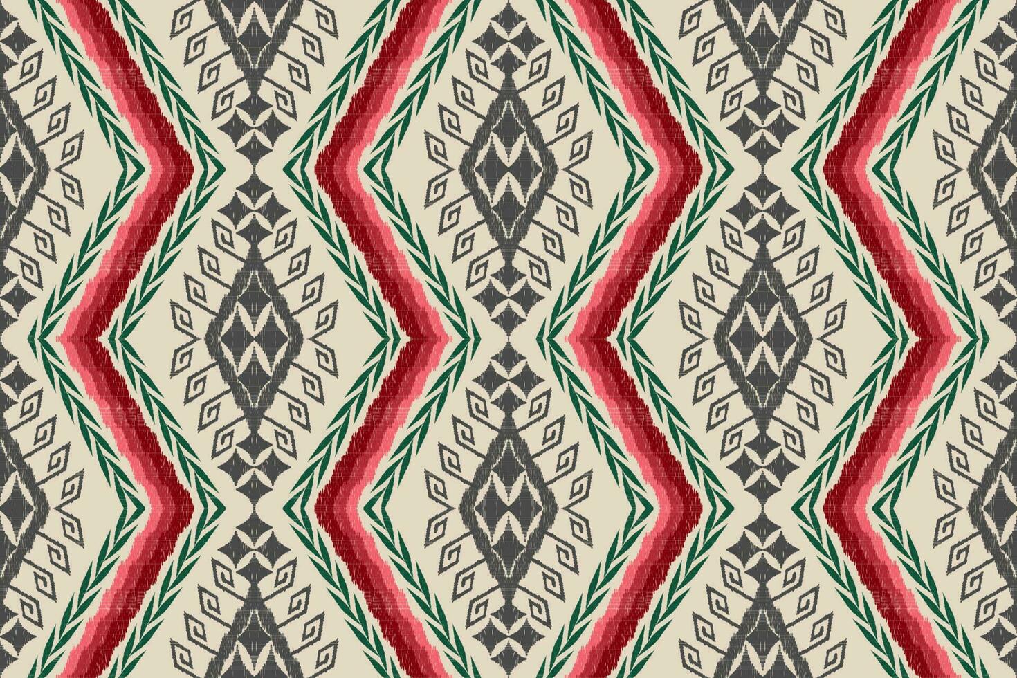 Ikat Figure aztec embroidery style. Geometric ethnic oriental traditional art pattern.Design for ethnic background,wallpaper,fashion,clothing,wrapping,fabric,element,sarong,graphic,vector illustration vector
