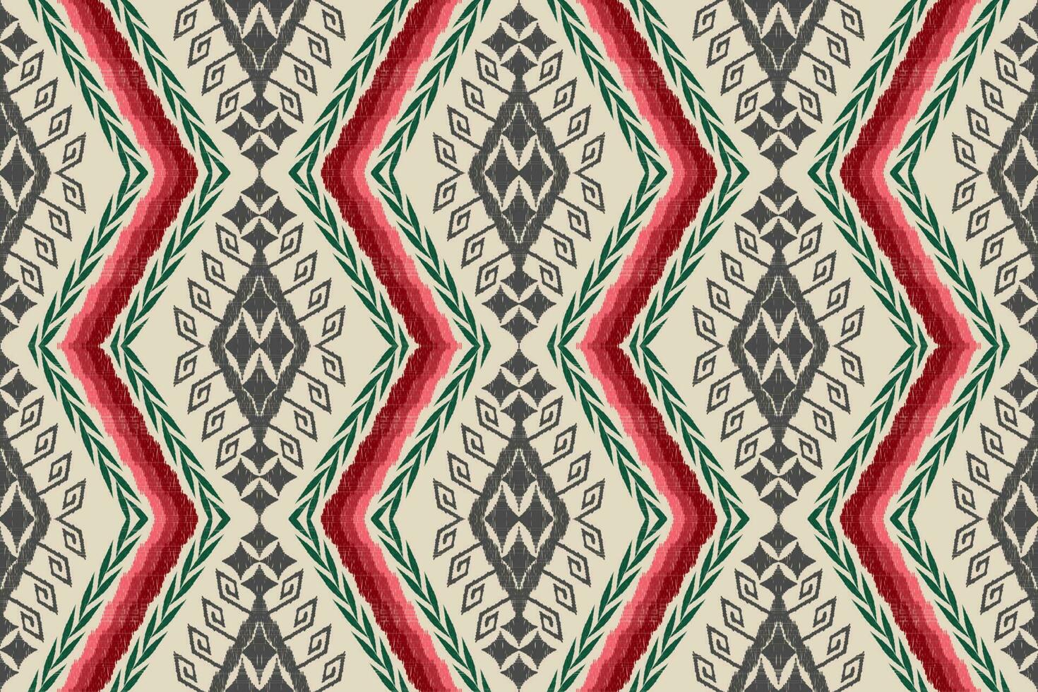 Ikat Figure aztec embroidery style. Geometric ethnic oriental traditional art pattern.Design for ethnic background,wallpaper,fashion,clothing,wrapping,fabric,element,sarong,graphic,vector illustration vector