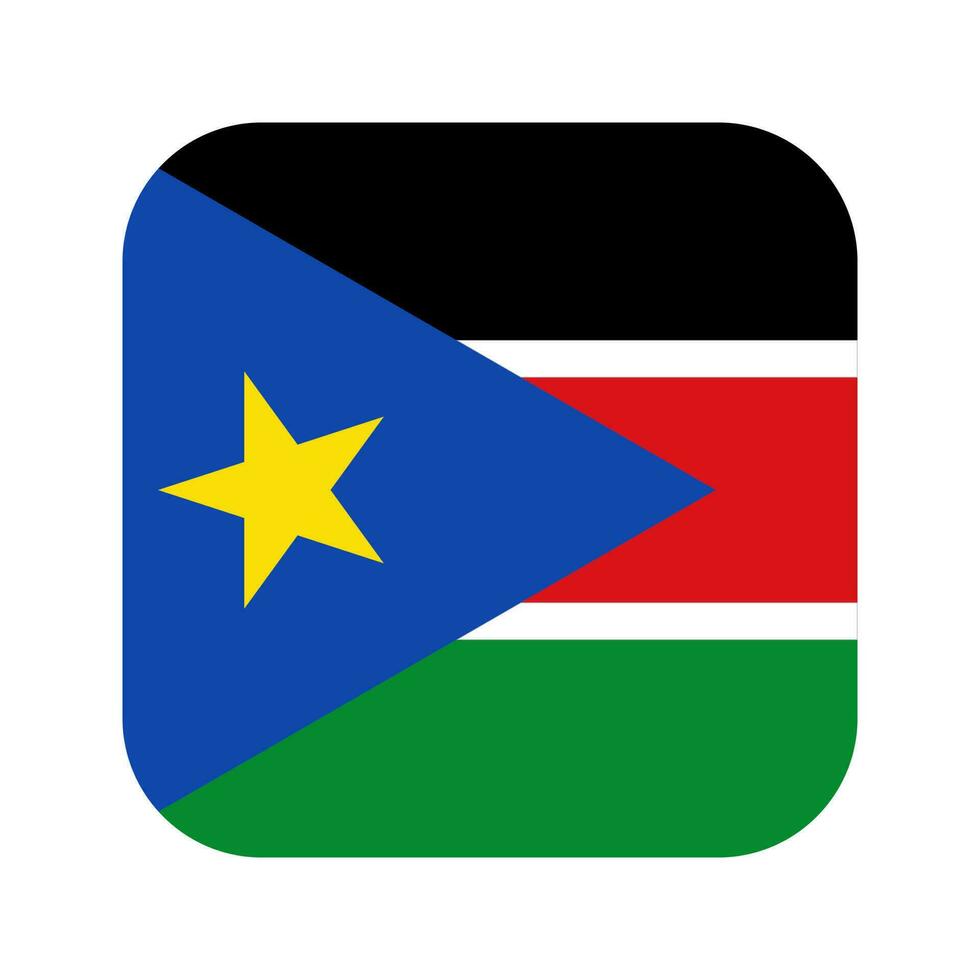 South Sudan flag simple illustration for independence day or election vector