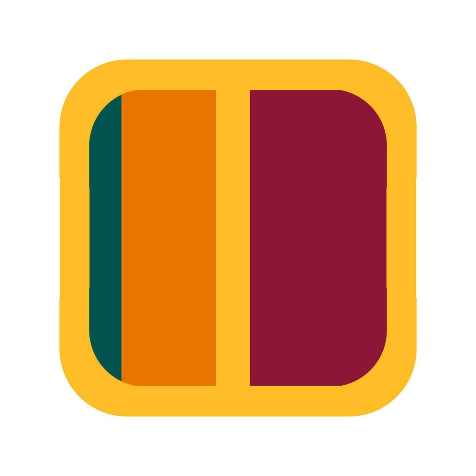 Sri Lanka flag simple illustration for independence day or election vector