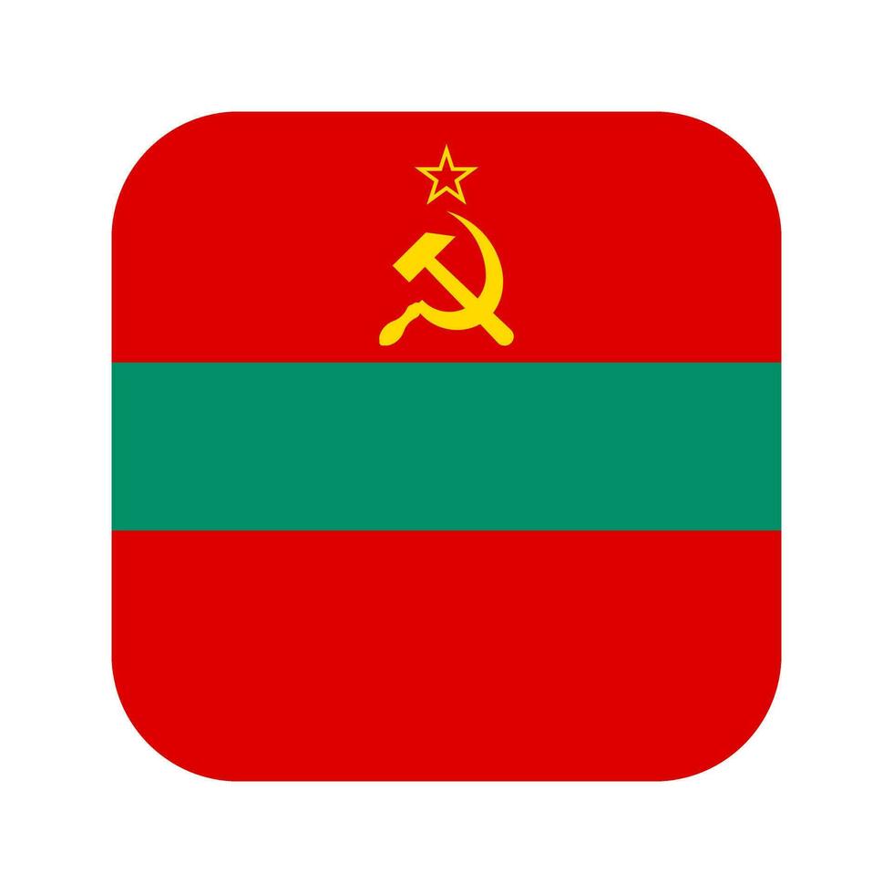 ilustración simple de la bandera de transnistria para el día de la independencia o las elecciones vector