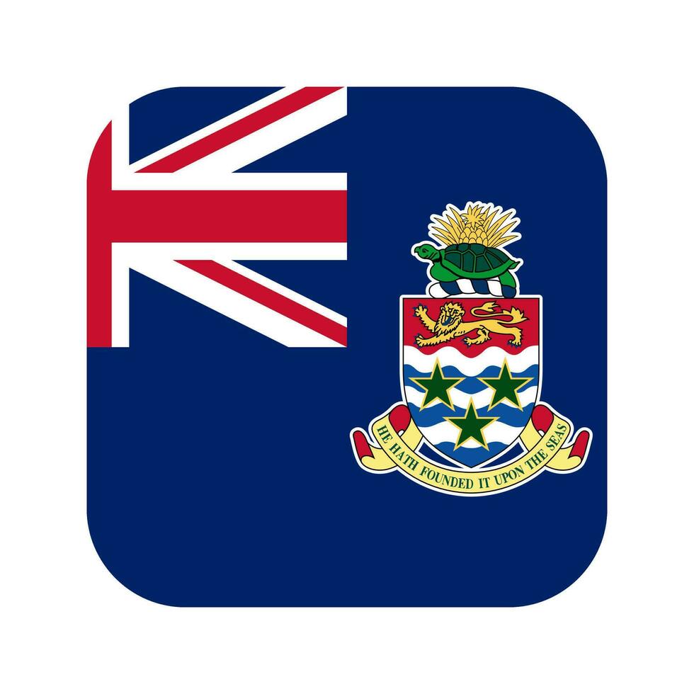 Cayman Islands flag simple illustration for independence day or election vector
