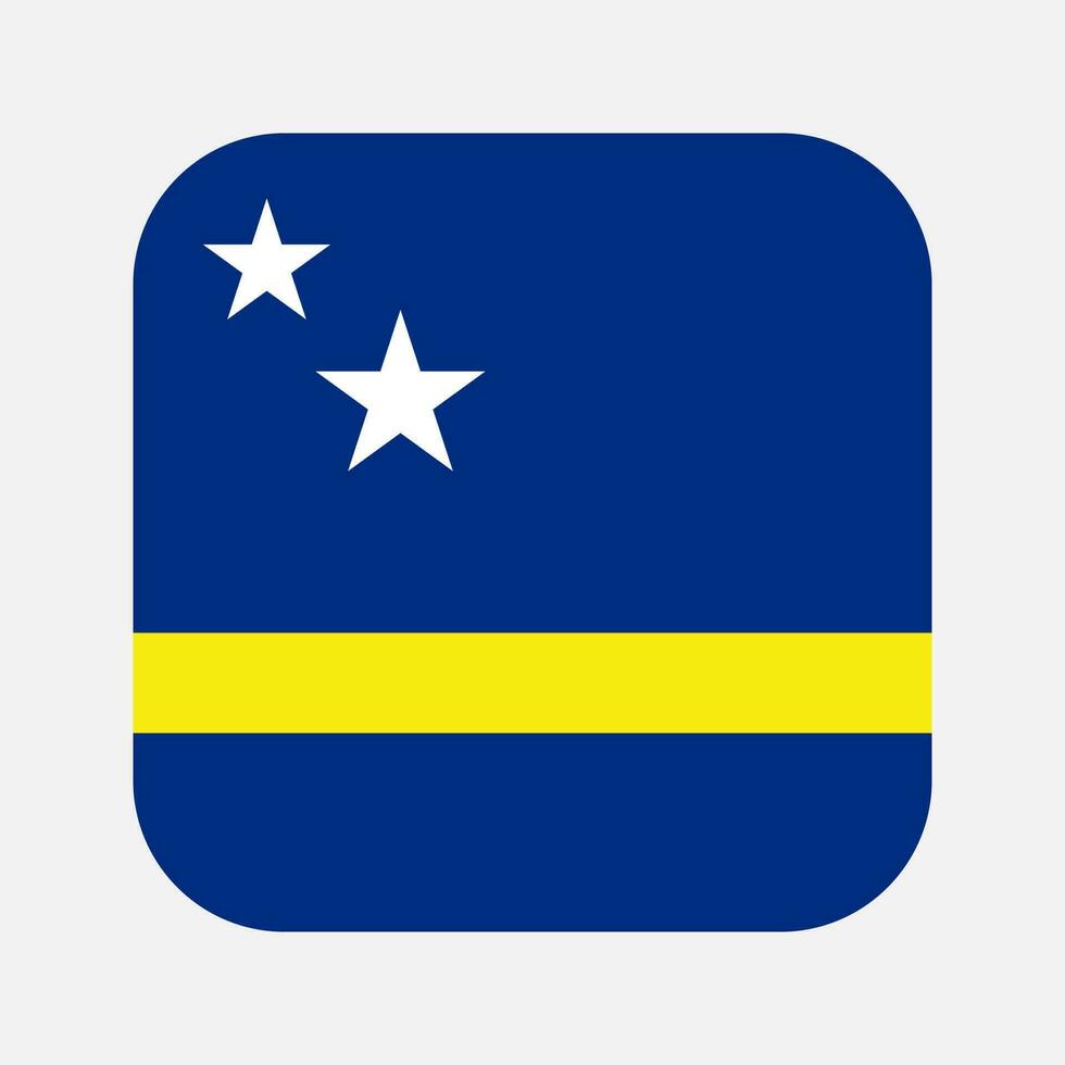 ilustración simple de la bandera de curacoa para el día de la independencia o las elecciones vector