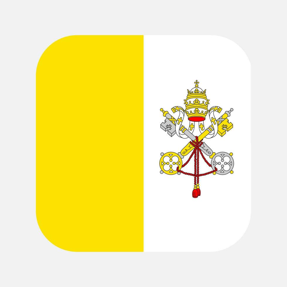 Vatican flag simple illustration for independence day or election vector