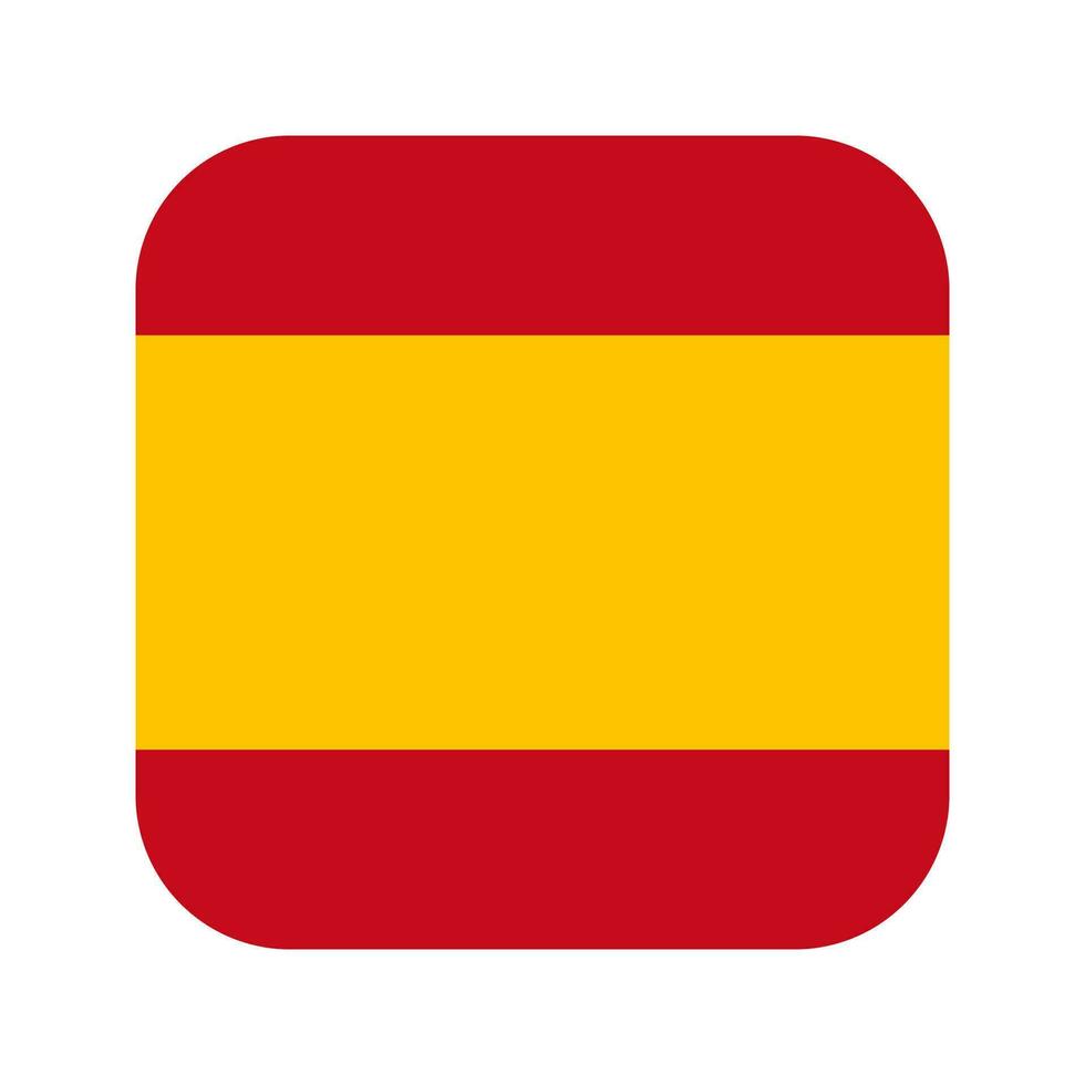 Ilustración simple de la bandera de España para el día de la independencia o las elecciones vector