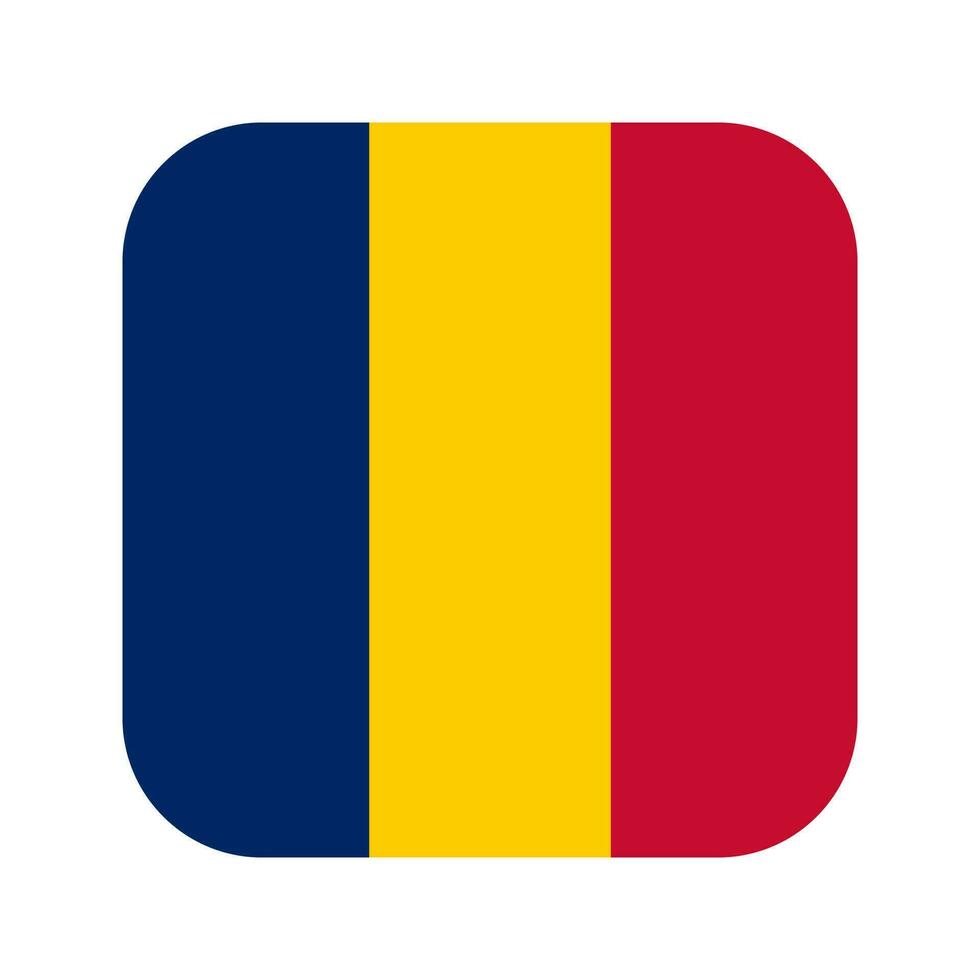 Chad flag simple illustration for independence day or election vector