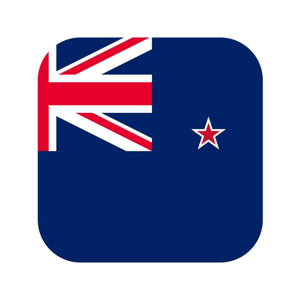 New Zealand flag simple illustration for independence day or election vector