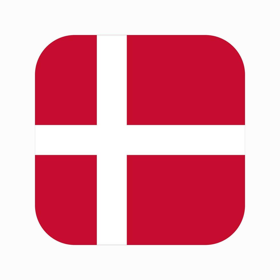 Denmark flag simple illustration for independence day or election vector