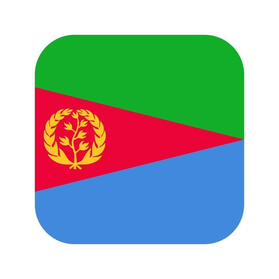Eritrea flag simple illustration for independence day or election vector