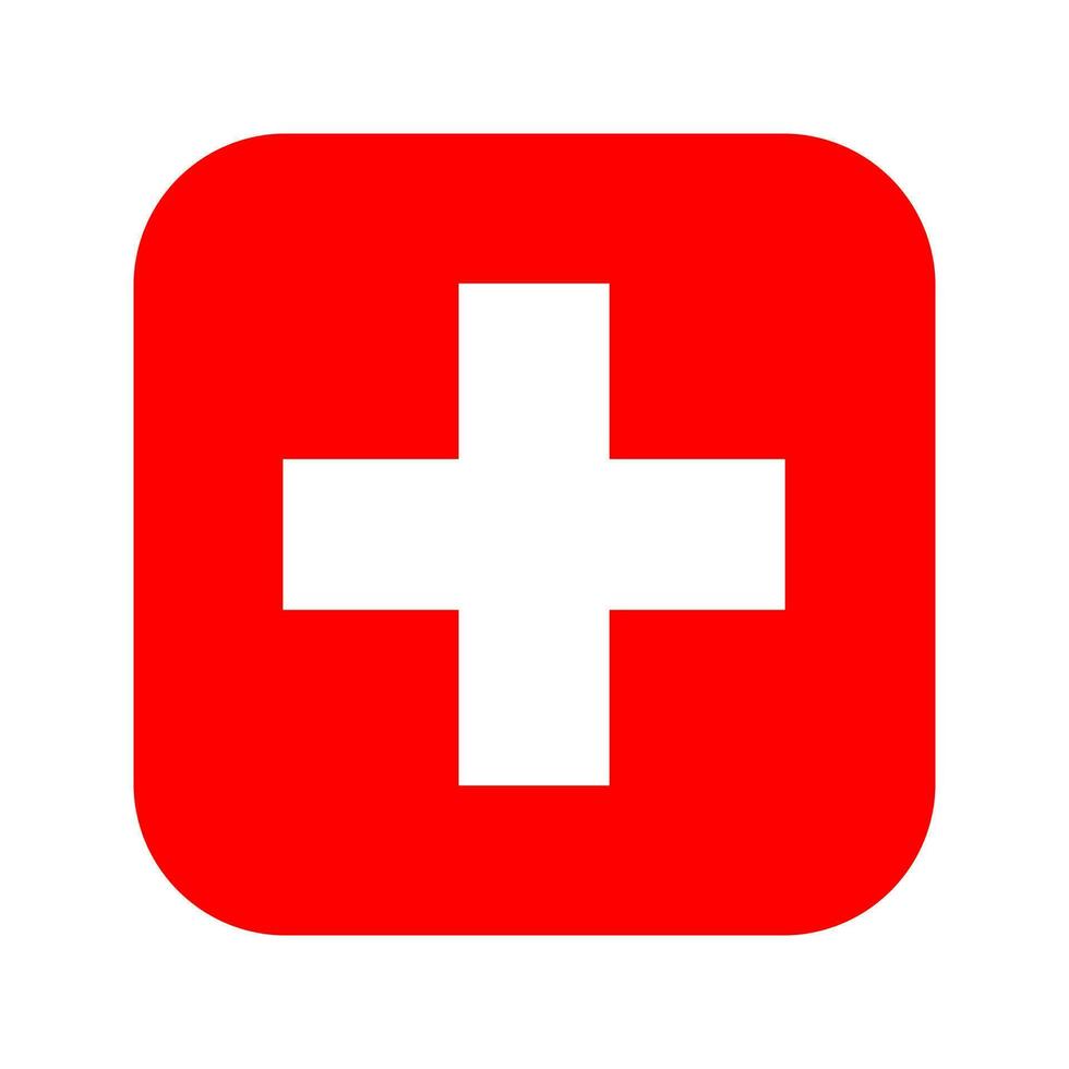 Switzerland flag simple illustration for independence day or election vector