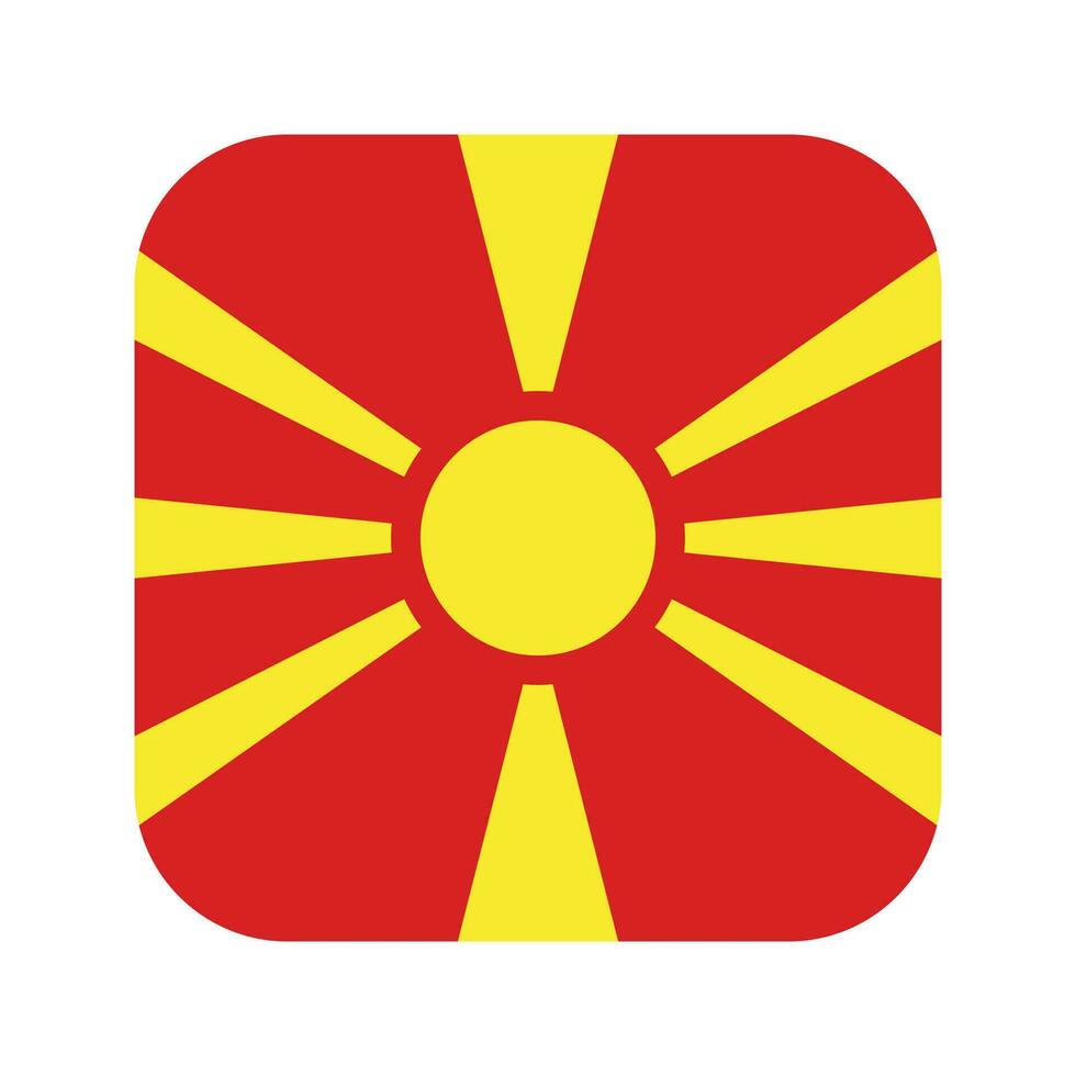Macedonia flag simple illustration for independence day or election vector