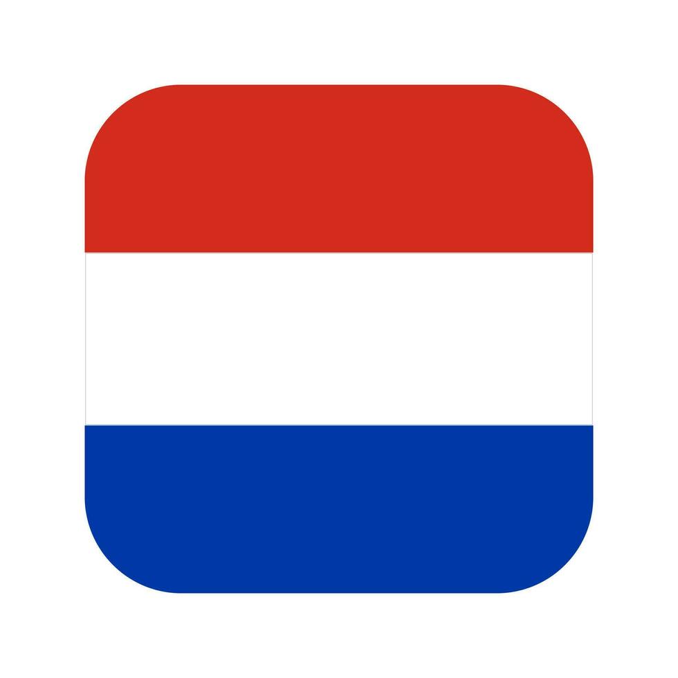 Ilustración simple de la bandera de Paraguay para el día de la independencia o las elecciones vector